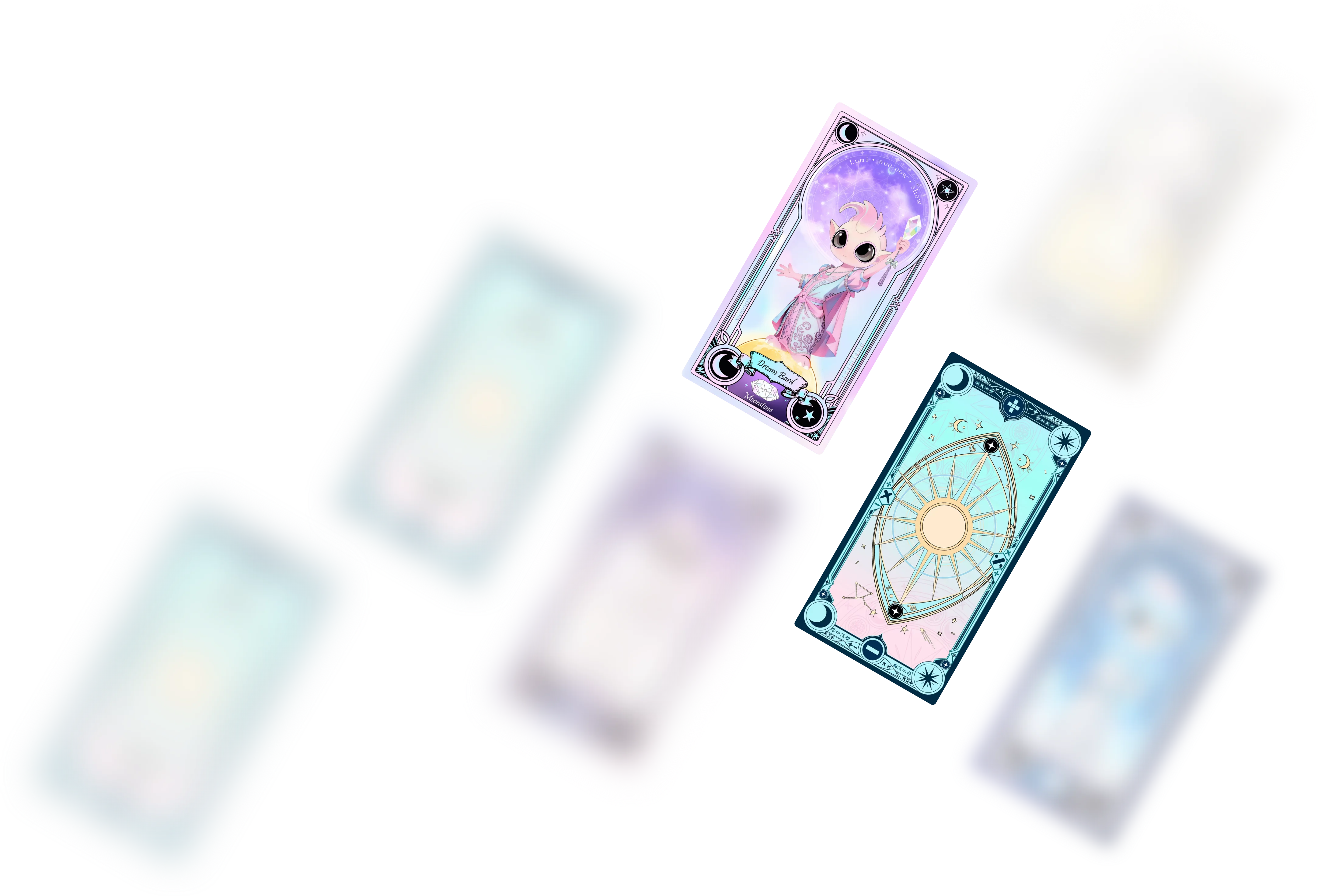 Dreamer Type personality cards showing different healing archetypes